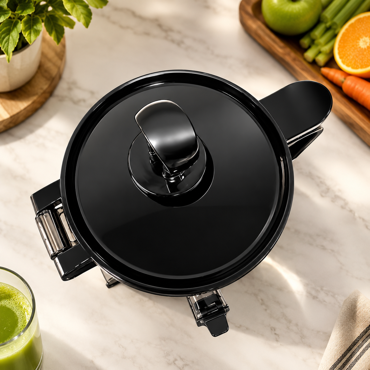 The Ultimate Heavy-Duty Cold Press Juicer for Uncompromising Health, Luxury, and Power.