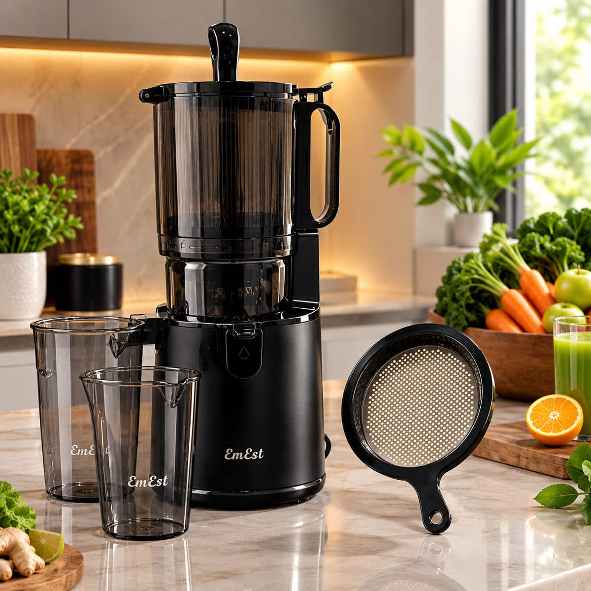 The Ultimate Heavy-Duty Cold Press Juicer for Uncompromising Health, Luxury, and Power.