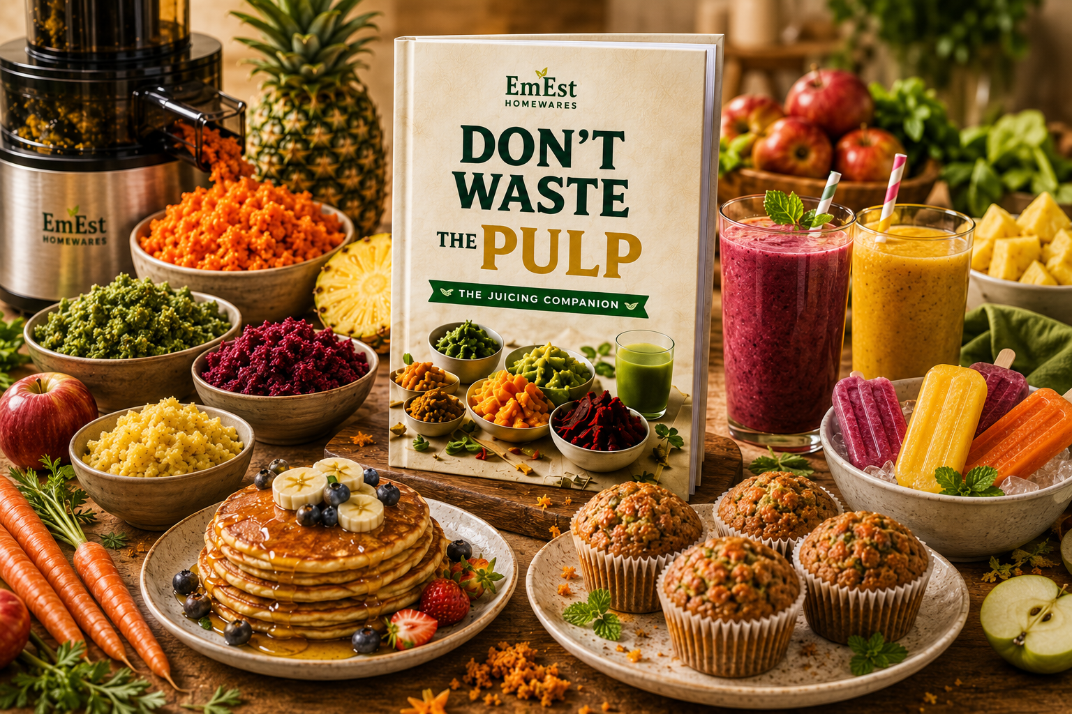 Don't Waste the Pulp digital cookbook showcase